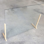 Mampara de aparador o mesa en forma de T